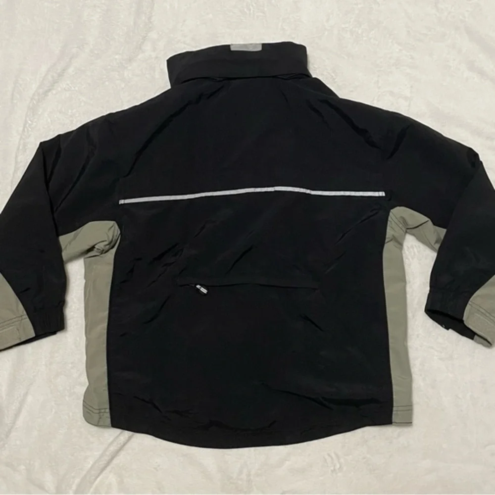 Gap Black Tan Jacket Youth Boys Size‎ XL Hide Away Hood / Many Pockets